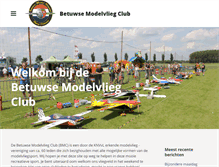 Tablet Screenshot of betuwsemodelvliegclub.nl